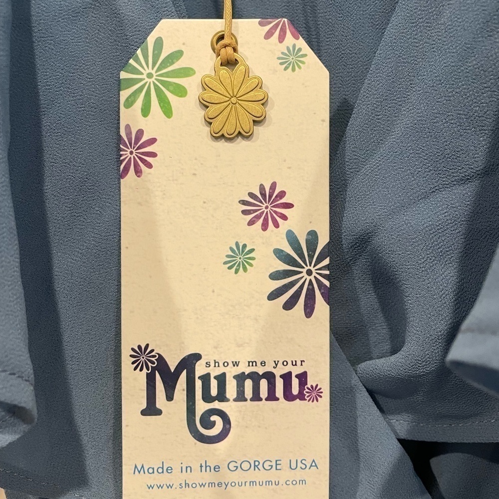 NWT Show Me Your Mumu Blue Audrey Maxi Dress Size S - Picture 10 of 13